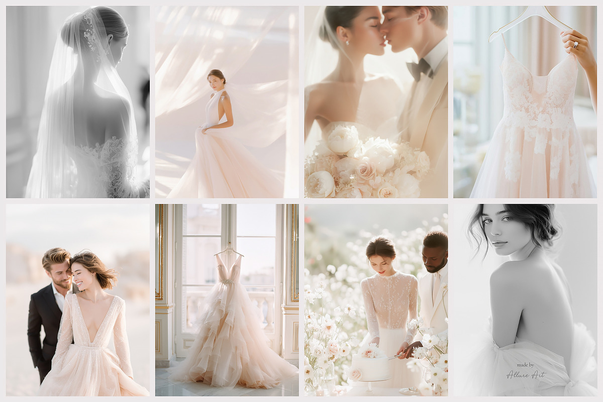340 Airy Wedding Stock Photo Bundle, a Beauty & Fashion Photo by Allure Art (Photo 46 of 63)