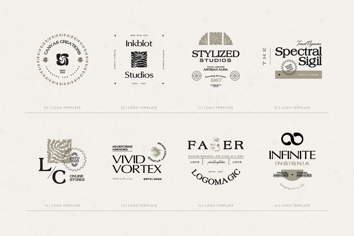 Groovy Floral | Logo Kit, a Branding & Logo Template by KetteCreate (Photo 6 of 22)
