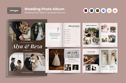 Modern Minimalist Wedding Photobook, a Magazine Template by twinstd