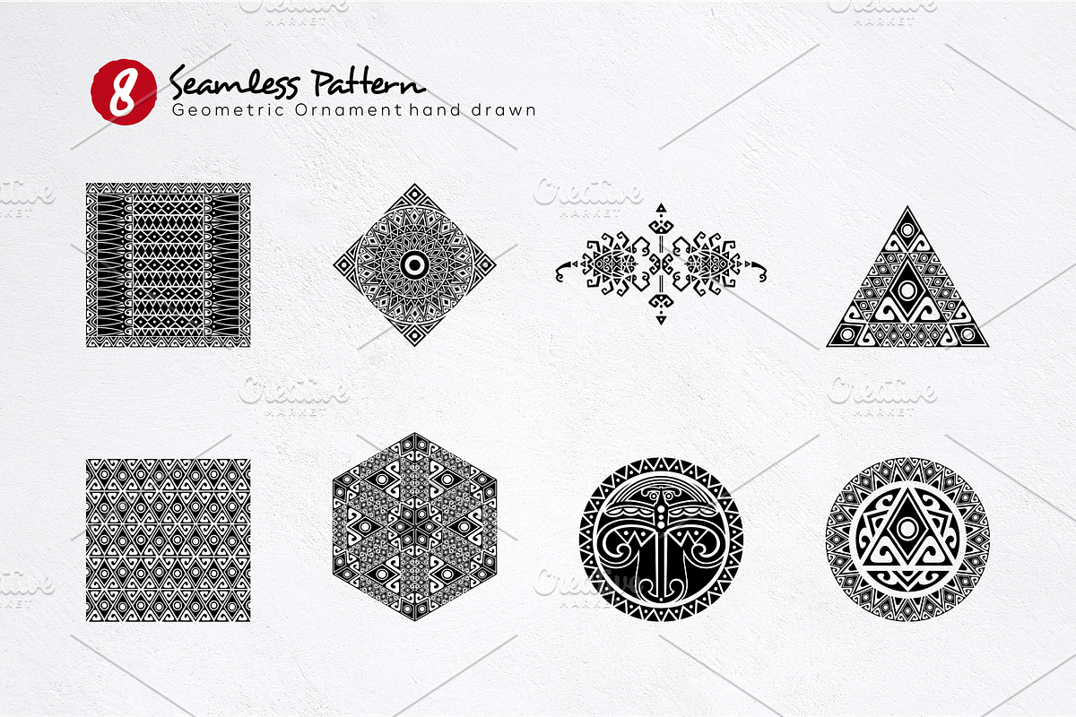Wall Art Geometric Ornament Print, a Pattern Graphic by restuartdesign (Photo 2 of 11)