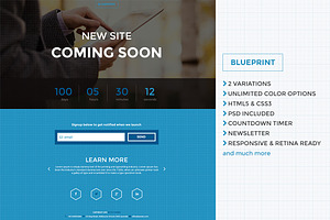 Blueprint - Responsive Co. Soon Page