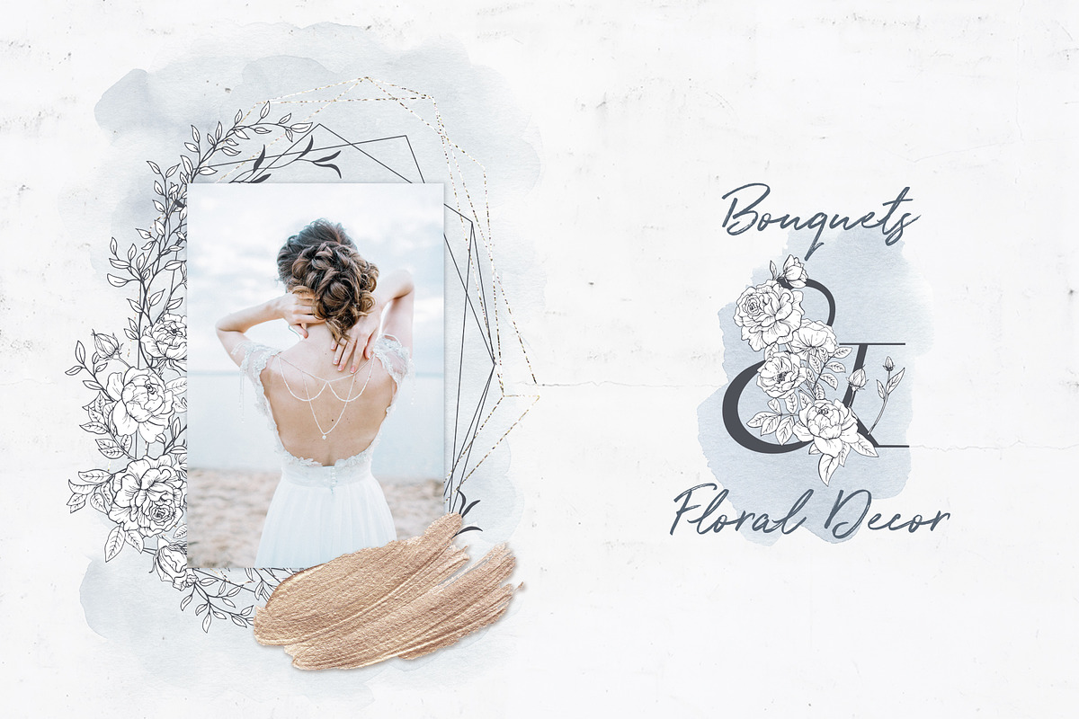 Rich Botanicals & Monograms, a Texture Illustration by Pink Ocean (Photo 6 of 17)