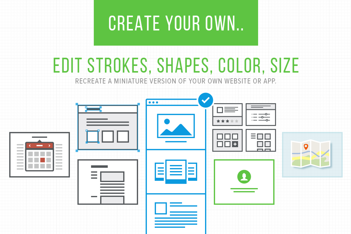 Lil Pages - 50 UI layouts, a Product Mockup by Lil Squid (Photo 3 of 4)