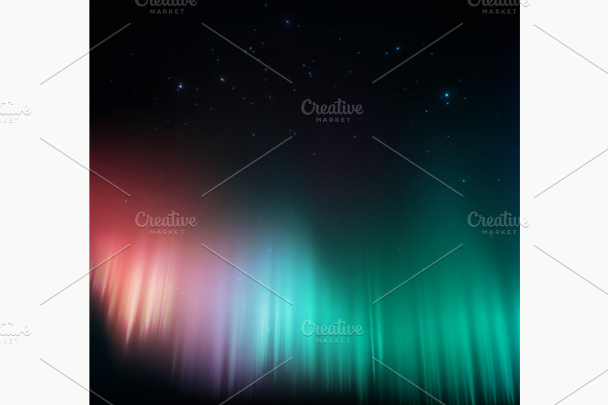 Colorful Aurora, an Illustration by Elymas