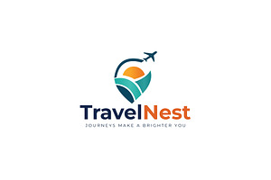 TravelNest Travel Logo Template, a Branding & Logo Template by SANB