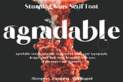 Agradable Sans | Stunning Sans Serif, a Sans Serif Font by MchCrafter (Thumbnail 1 of 15)