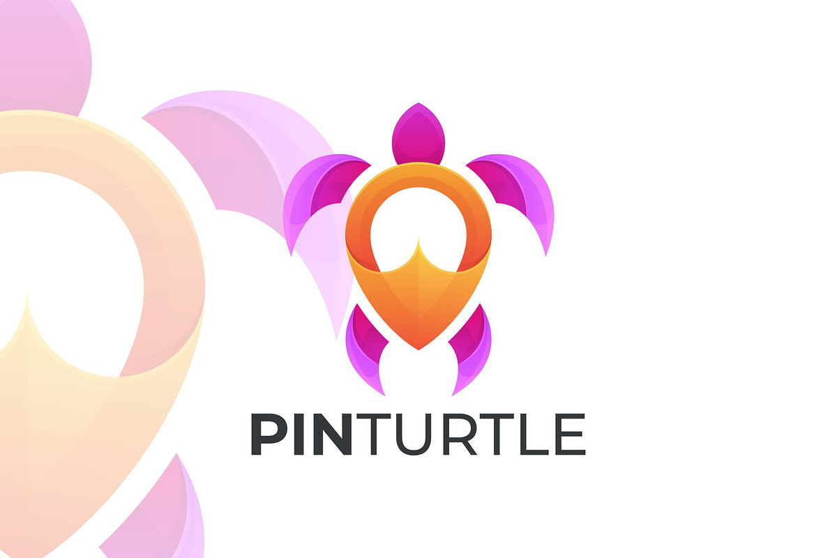 Pin Turtle Gradient Colorful Style., a Branding & Logo Template by ModalTampang
