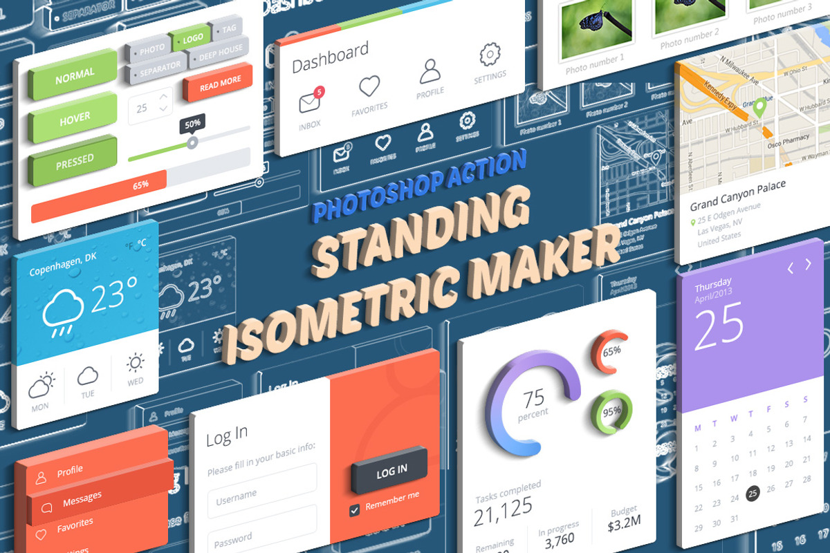 Standing Isometric Maker, an Action Add-On by Danive Studio (Photo 2 of 6)