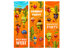 Wild West Party Berry Cowboys