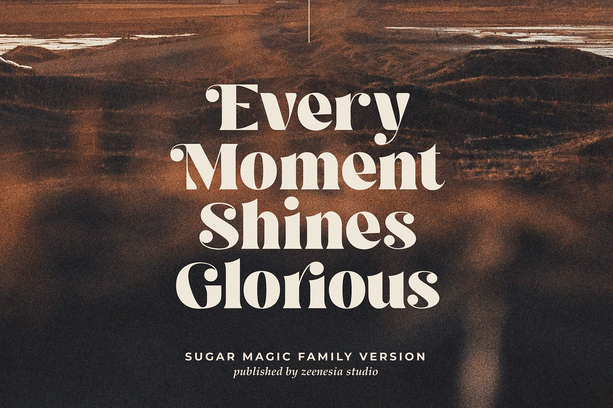 Sugar Magic Serif - 9 Font Family, a Serif Font by zeenesia (Photo 14 of 26)