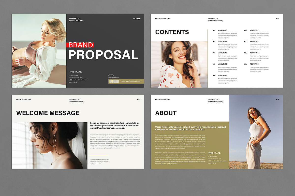 Brand Proposal Presentation Template preview 2