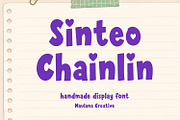 Sinteo Chainlin Playful Cute Display, a Handwritten Font by Maulana Creative (Thumbnail 1 of 7)
