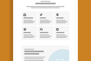 Modern Landing Page Wireframe, a Landing Page Template by MightyDesign (Thumbnail 4 of 9)