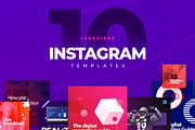 10 Instagram Templates, a Social Media Template by Ceaso Store (Thumbnail 1 of 4)