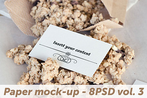 Paper Card Mock-Up 8PSD- part 3 of 3