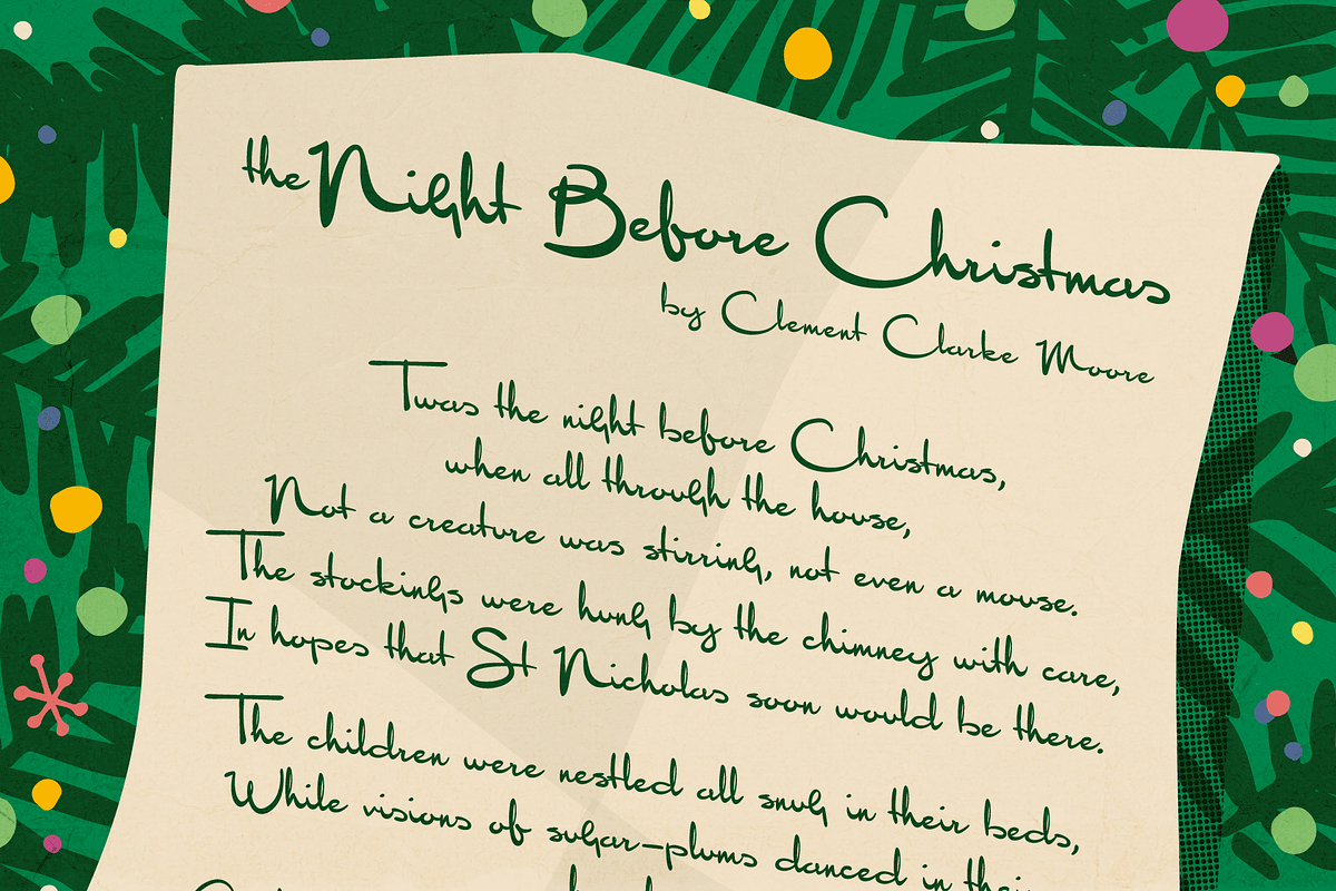Sentimental Feeling - Christmas Font, a Script Font by Wingsart Studio (Photo 9 of 11)