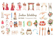 Indian Wedding Watercolor, a Person Illustration by CreativeValuation (Thumbnail 2 of 13)
