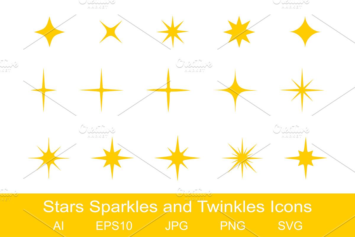 Stars Sparkles and Twinkles Icons, an Icon by vikkishop (Photo 1 of 2)