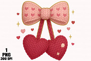 Faux Crochet Valentines Day Png, an Illustration by Daily.Designs (Thumbnail 1 of 5)