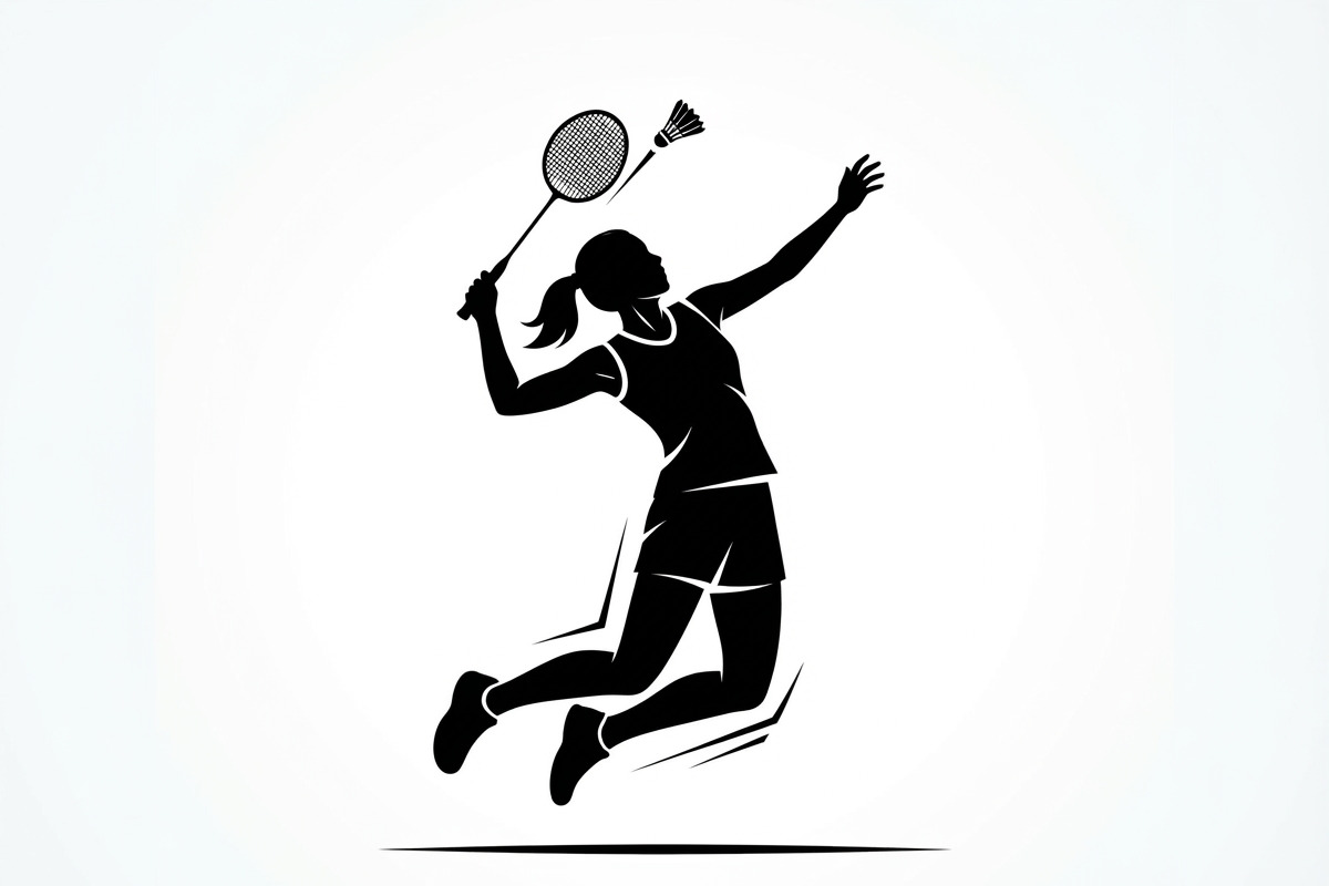 60 Badminton Player Smash Silhouette, a Person Illustration by Amazin_art (Photo 6 of 42)