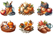 Watercolor Fall Lazy Day Clipart, an Illustration by cherrydesign (Thumbnail 3 of 3)