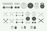 Set of vintage gym logos, a Branding & Logo Template by AkimD (Thumbnail 9 of 9)