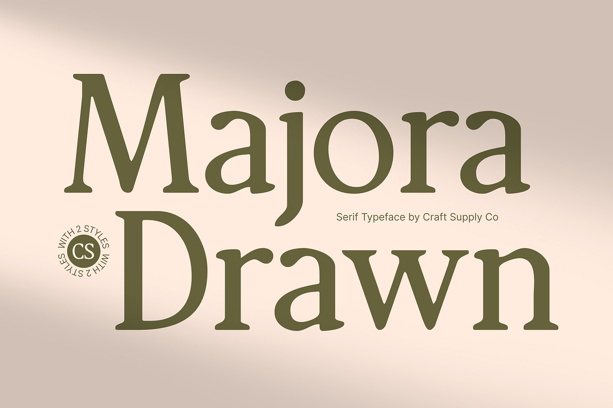 CS Majora Drawn, a Serif Font by Craft Supply Co. (Photo 1 of 8)