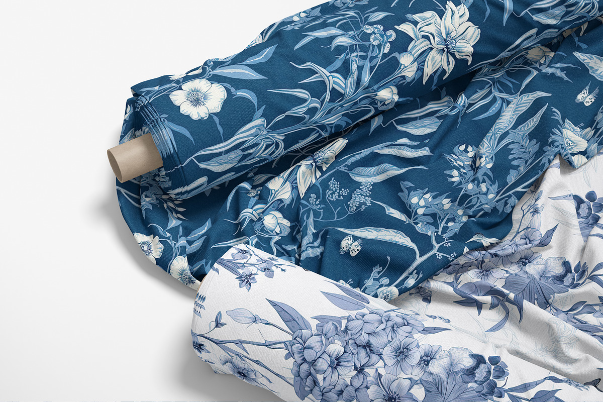 Chinoiserie Botanical Patterns, a Pattern Graphic by Ninterints (Photo 7 of 10)