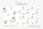 blue rose seamless pattern jpeg, a Pattern Graphic by Pink Studio Art (Thumbnail 5 of 5)