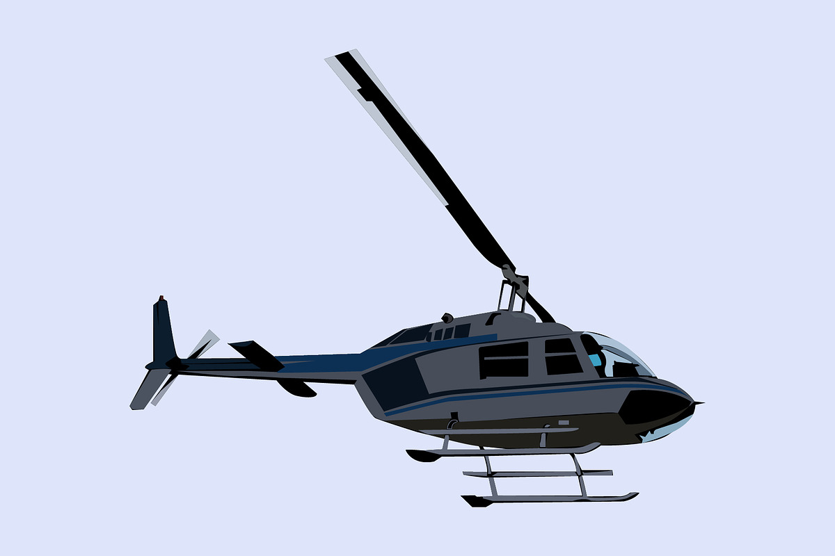 Illustration of Helicopter, a Technology Illustration by Sumberpangan (Photo 3 of 3)