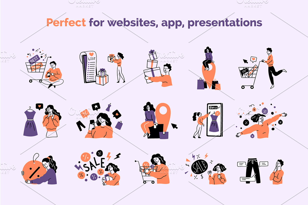 Online Shopping Concept Vector, an Object Graphic by 35lab (Photo 6 of 6)