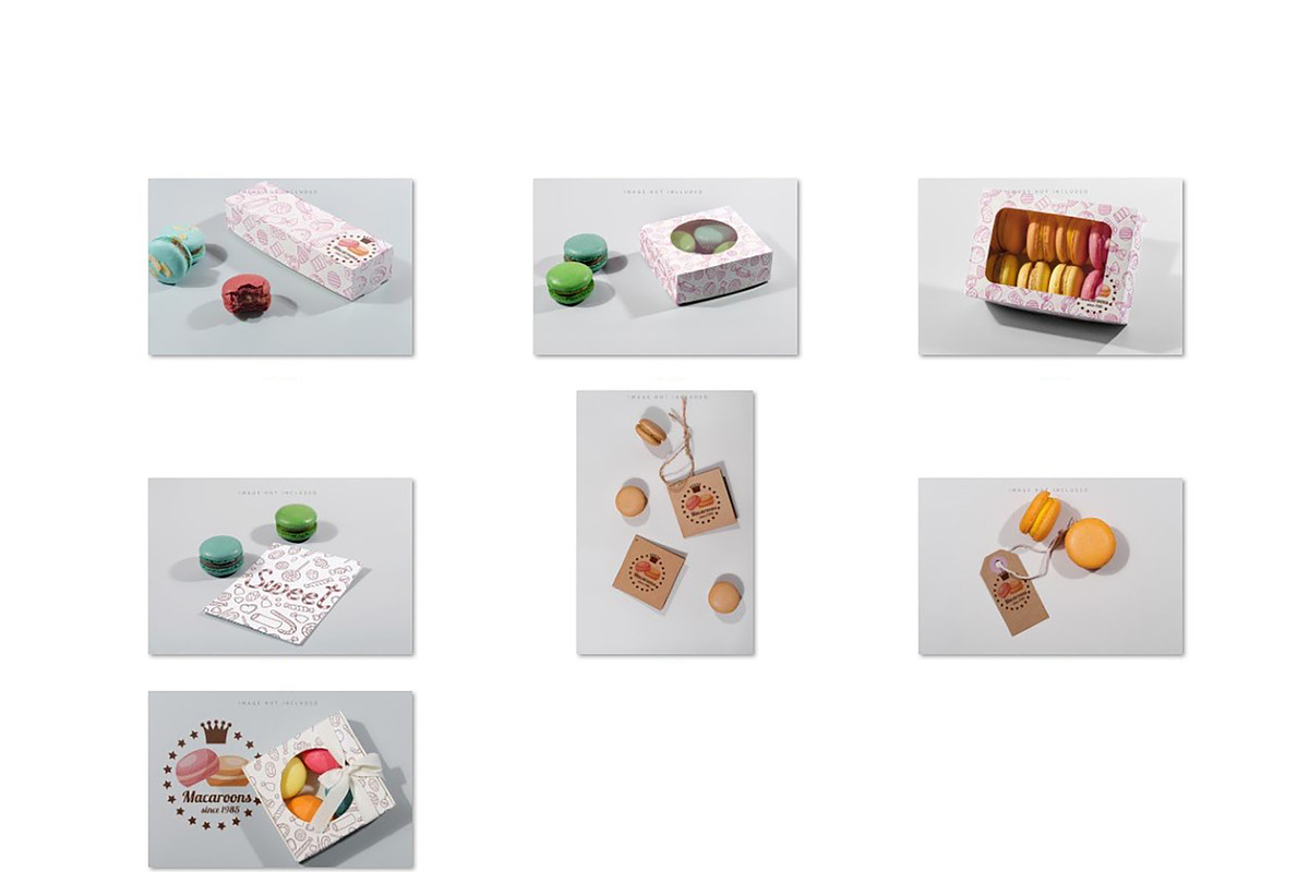 French Macarons  mockup, a Product Mockup by YuMyart (Photo 7 of 8)