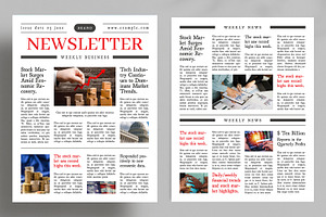 Corporate Business Newsletter, a Magazine Template by ContestDesign