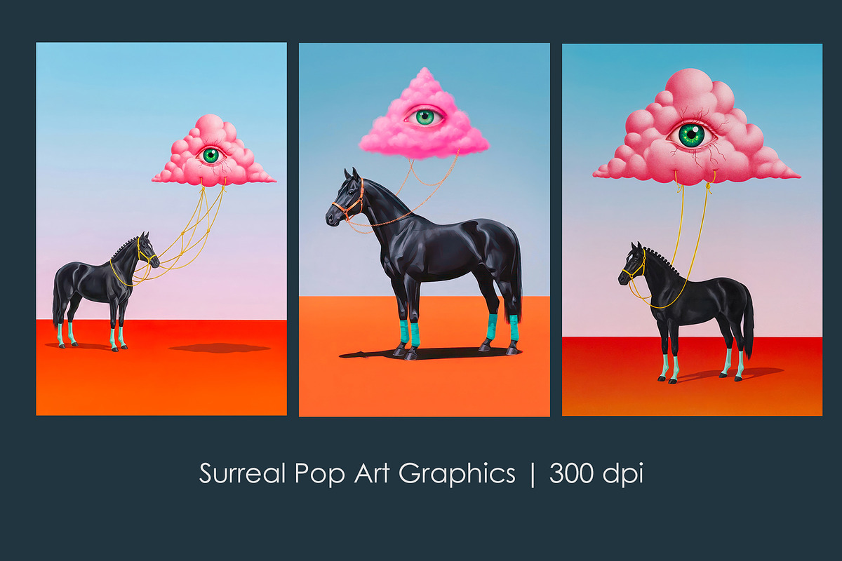 Surreal Pop Art Graphics, an Animal Illustration by StockVerse Creative (Photo 1 of 4)