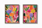 Color Pop Florals, a Decorative Illustration by rileyBgraphics (Thumbnail 3 of 7)