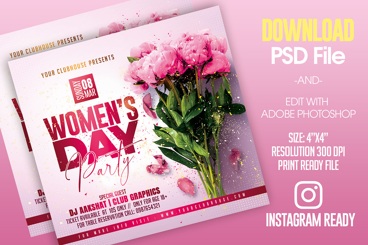 Womens Day Flyer, a Flyer Template by MithilaCreation (Photo 2 of 6)