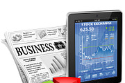 Business News Media Concepts, a Finance Illustration by TAlex (Thumbnail 4 of 6)