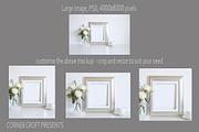 Silver Photo Frame Mockup Bundle, a Print Template by Corner Croft (Thumbnail 4 of 5)