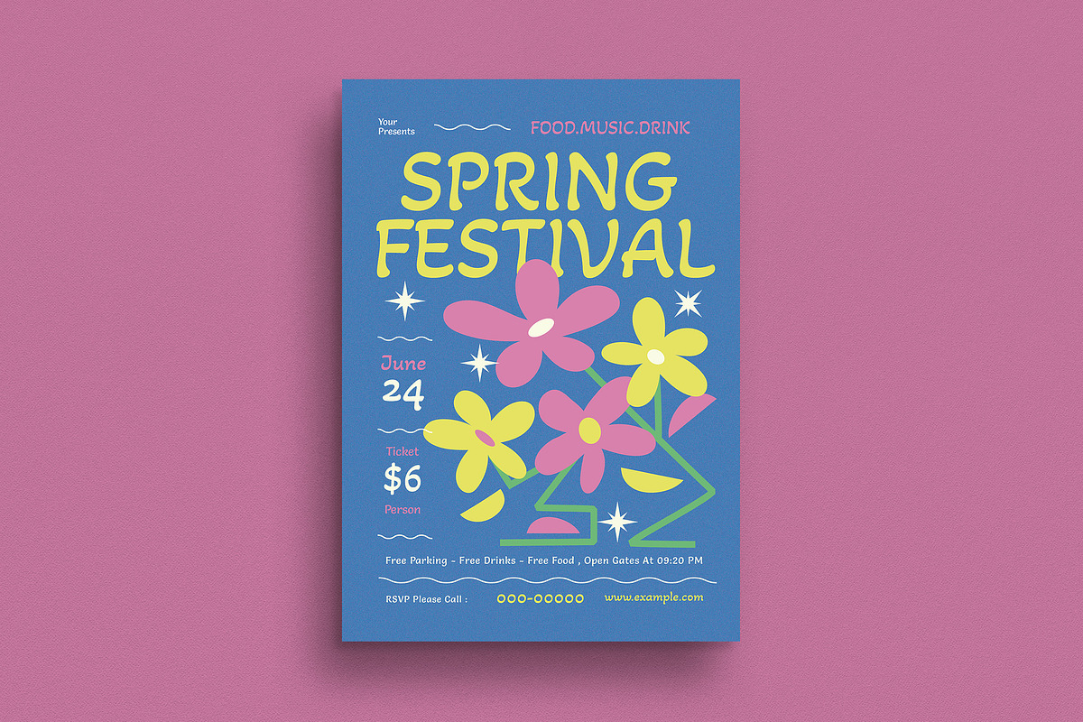 Spring Festival Event Flyer, a Flyer Template by Guuver (Photo 1 of 3)