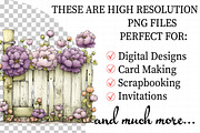 Spring Fence & Flower Clipart, an Illustration by Daily.Designs (Thumbnail 2 of 8)
