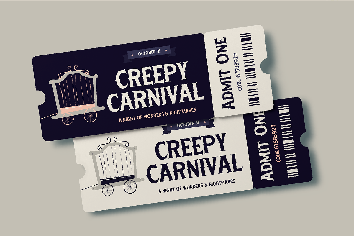 Tijkan – Creepy Carnival Display, a Serif Font by Tiptop Graphic (Photo 7 of 8)