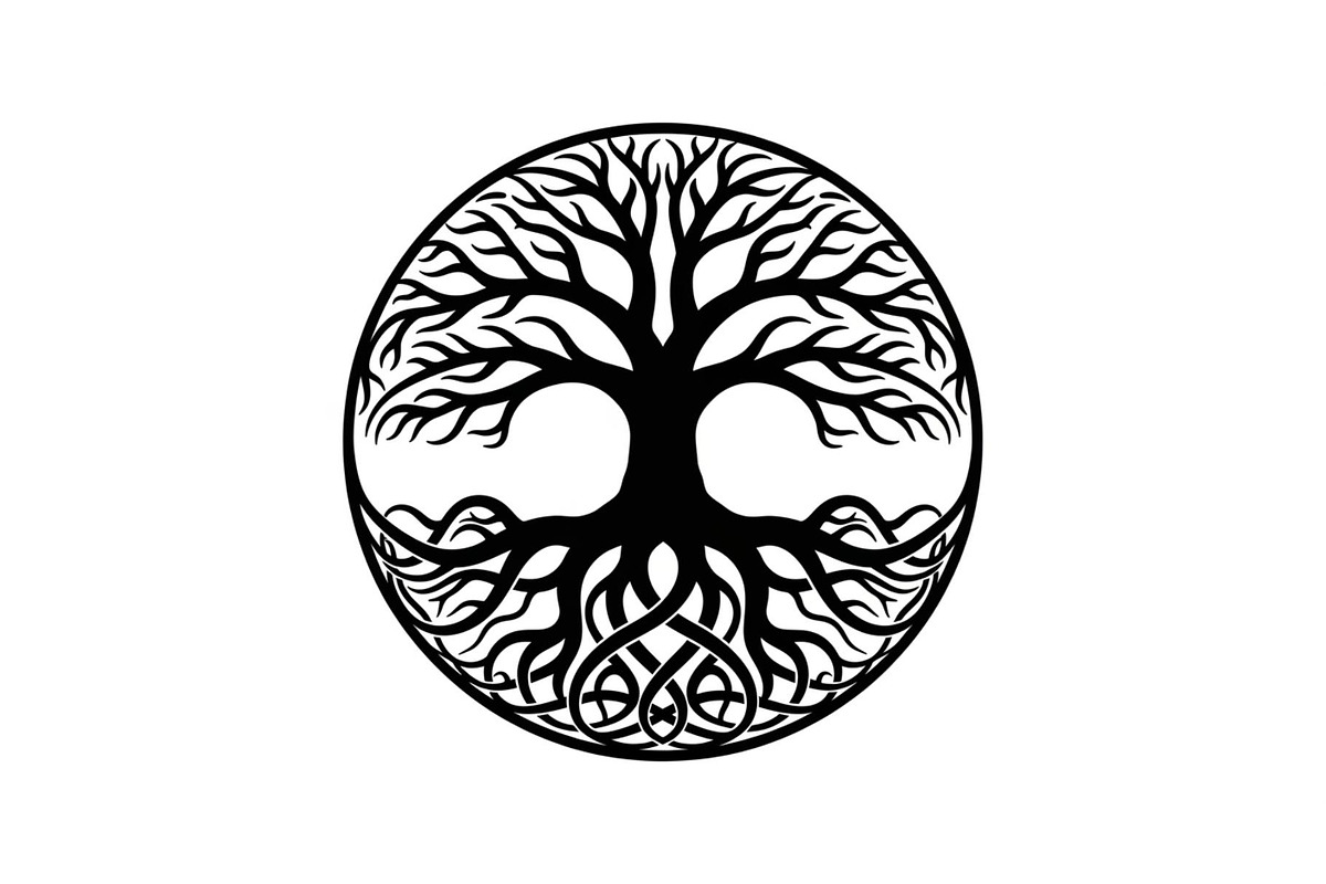 Tree of Life Circle SVG Bundle, an Illustration by Gfx_Store (Photo 42 of 50)