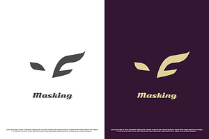 Party Mask Theater Logo Design Icon, a Branding & Logo Template by Morvana Crew