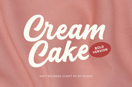 Cream Cake | Bold Script, a Script Font by Ef Studio