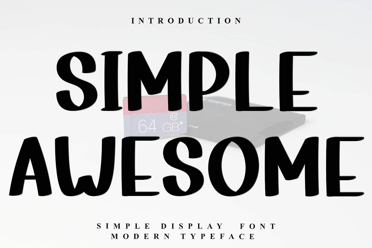 Simple Awesome, a Script Font by InermediaSTUDIO (Photo 1 of 8)
