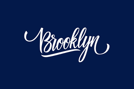 Handwritten word Brooklyn.