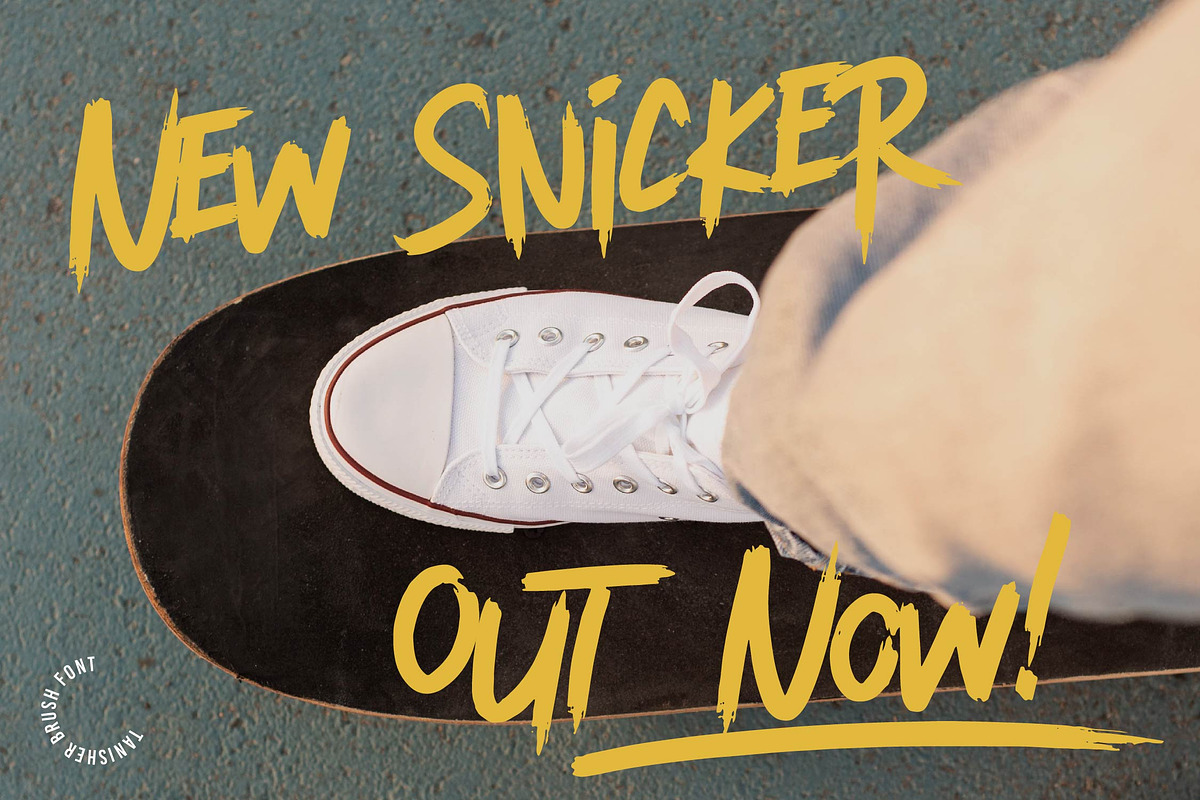 Tanisher | Urban Brush Font, a Script Font by Denustudios (Photo 3 of 14)