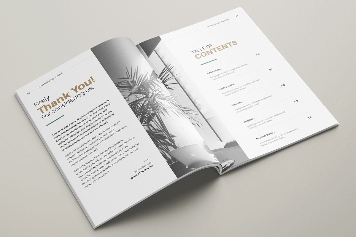 Digital Marketing Proposal, Canva, a Brochure Template by DesVert (Photo 2 of 6)