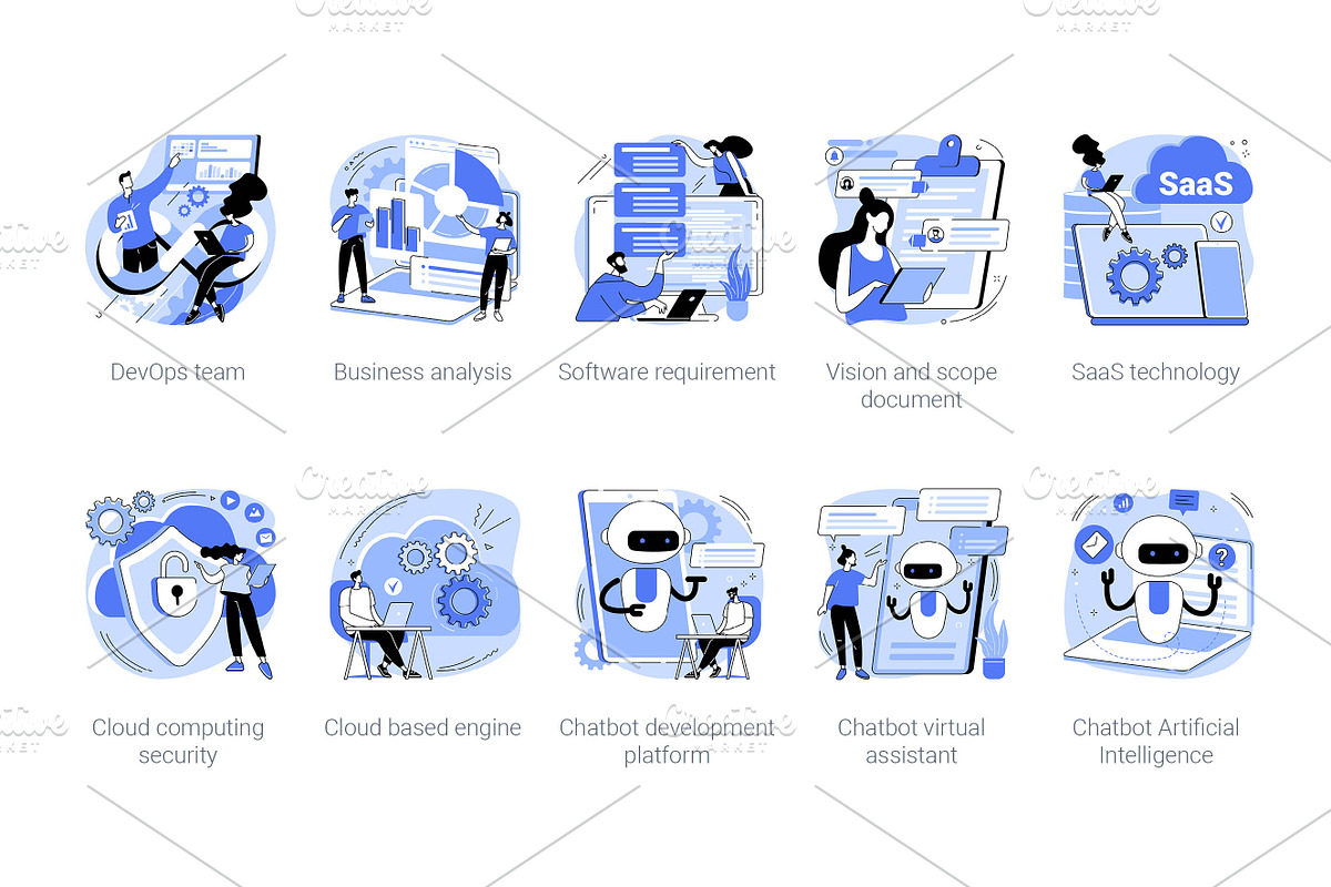 50 Development UI illustrations, a Templates & Theme by Visual Generation (Photo 6 of 12)