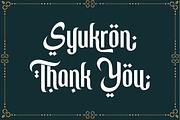 Ramadhan Mubarok, a Sans Serif Font by Silverdav (Thumbnail 3 of 6)
